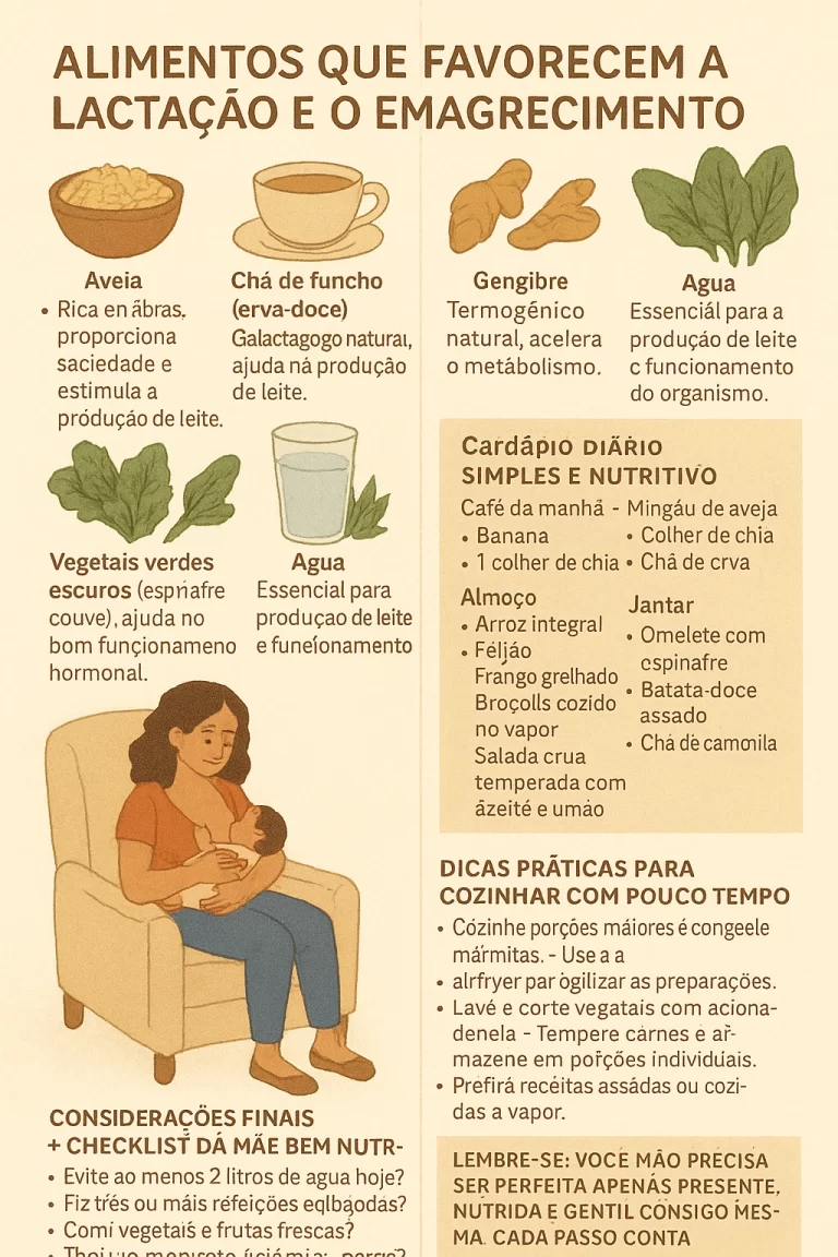 Alimentos para Lactação e Bem-Estar